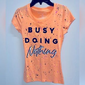 Women’s Wound Up Brand Paint Splatter Graphic Tee